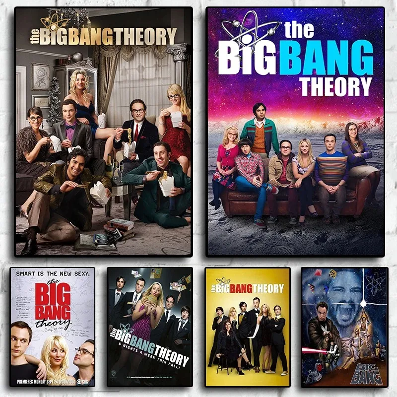 The Big Bang Theory Movie Quality Wall Art Home Decor Canvas Posters Painting Nordic Decoration Hotel Bar Living Room Poster