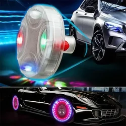 New 4 Mode 12 LED Car Covers Auto Solar Energy Flash Wheel Tire Light Lamp Car Decoration Light RGB Wheel Cap Rims Tires Tools