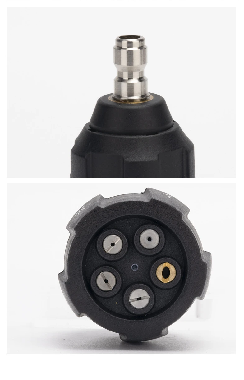 Multifunktionaler 5-in-1-Schnellanschlussadapter, Hochdruck-Turbinendüsenadapter, Hochdruckreiniger-Düsen – Detail 9