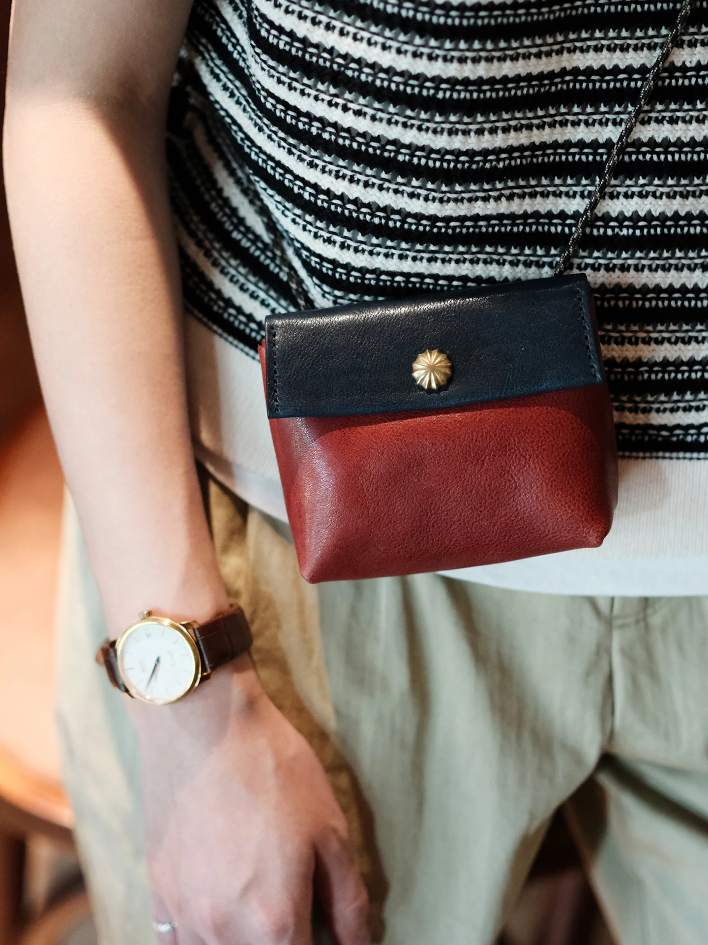 PNDME Tas Selempang Kecil Mini Wanita Kulit Sapi Samak Nabati Mewah Desainer Antik Fashion Tas Bahu Lucu Kulit Pesta