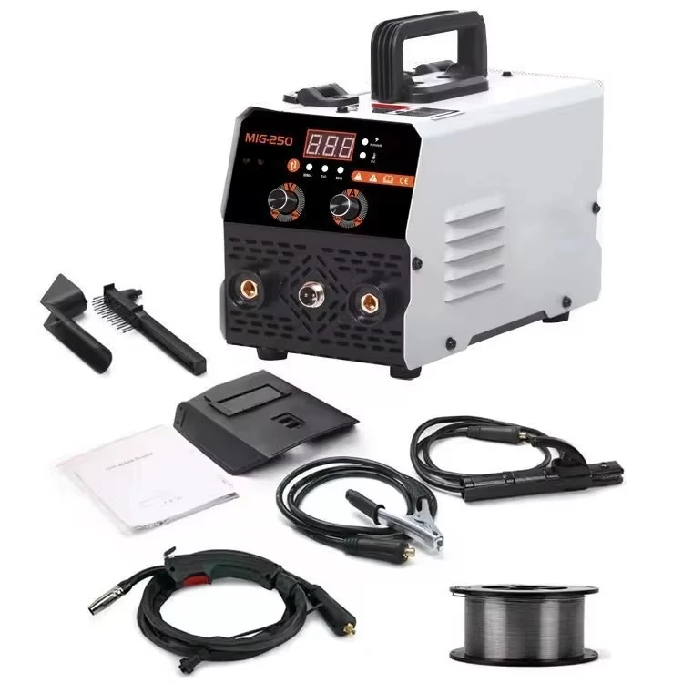 

NB250 Gasless MIG Welding Full Set Portable Mini MIG Welding Machine for Steel Multifunctional Gas Shielded Small Household Use