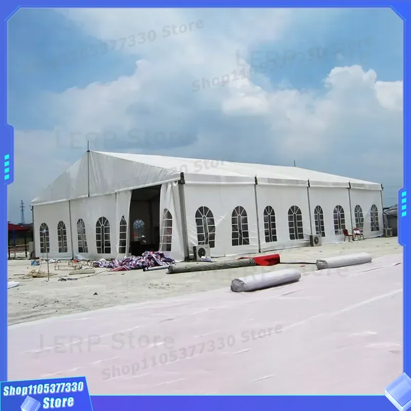 Trade Show Germany Outdoor Tent 10x20 Canopy Transparent PVC Windproof Waterproof Four Seasons Universal Disaster Relief