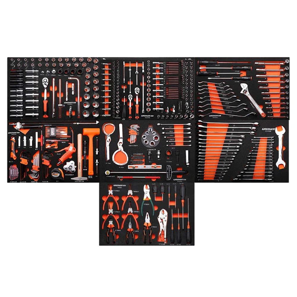 TFAUTENF TF-02 Auto Repair Tools Kit 400 Pc 7 Pc for Teaching Appliance 570*410*30 600*440*350 Mm CN;SHN Carton 38 Kg Steel EVA