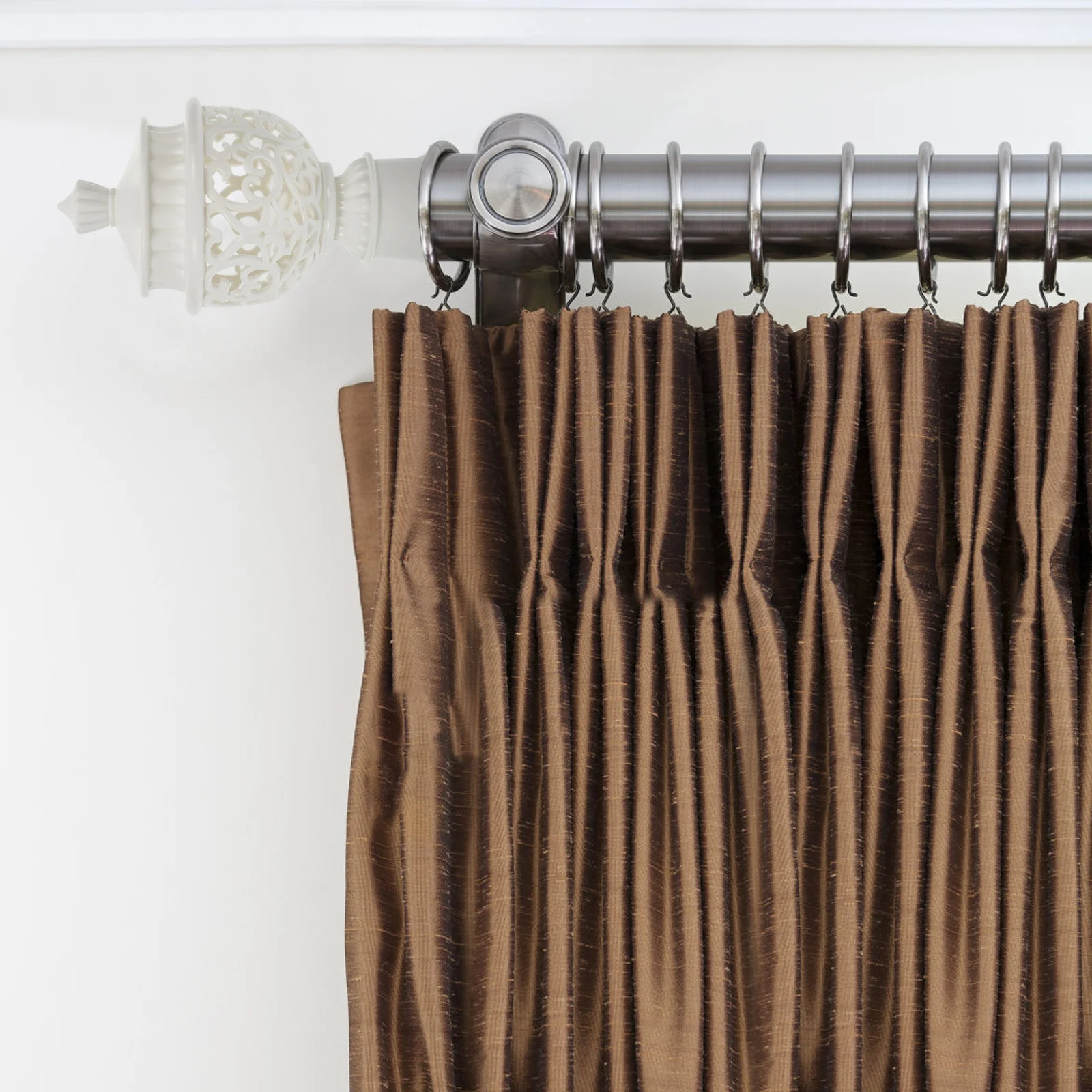 

6Pcs Curtain Rod Finials ABS Material Chic Shape Design Home Decoration Curtain Rods Drape Rod Finals Finials for Crafts