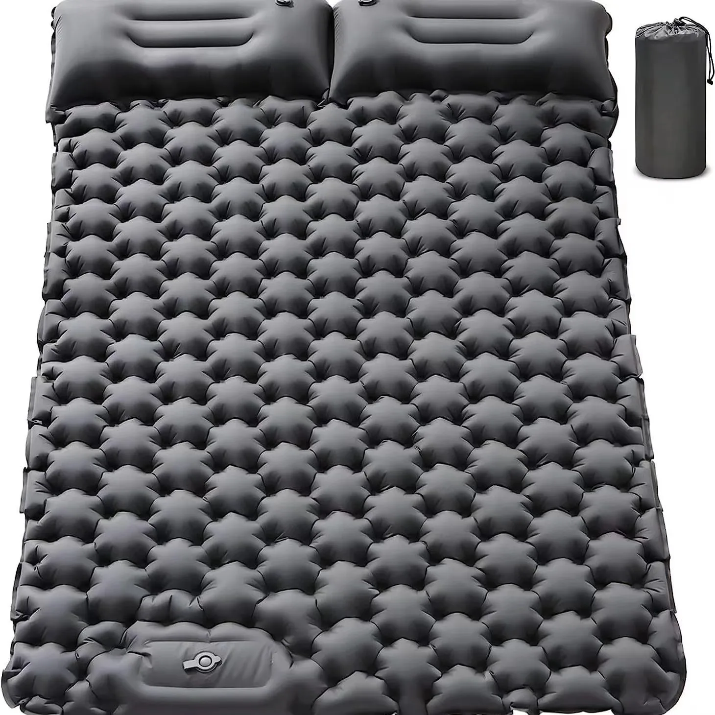 Outdoor Inflatable Mat Camping Pillowfoot Moisture-proof Double Sleep Lunch Break Car Inflatable Bed Lightweight and Portable