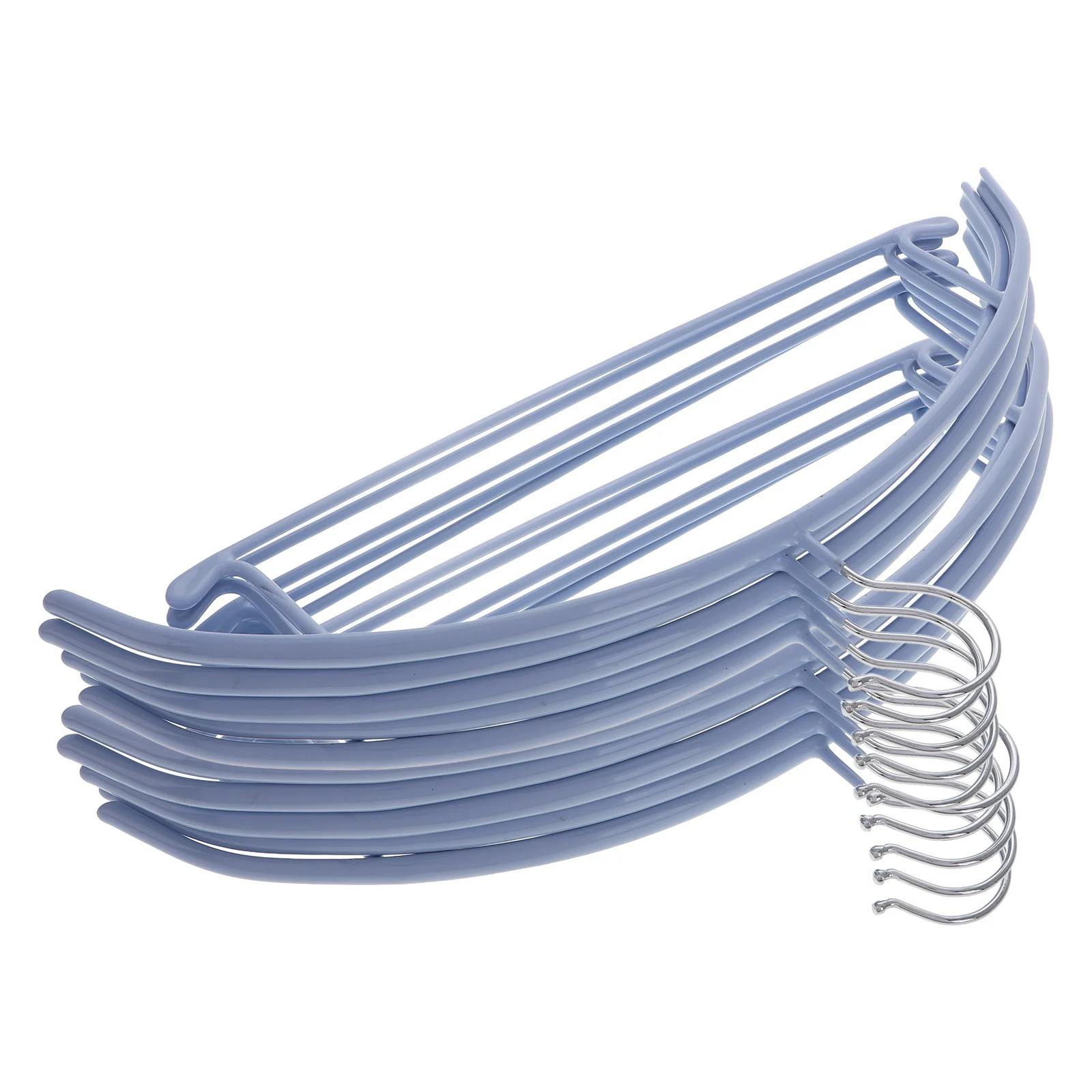 

10Pcs PVC Clothes Hanger Semicircle Skidproof Multipurpose Home Wardrobe Hooks Traceless Antiskid Hangers Clothes Hanger