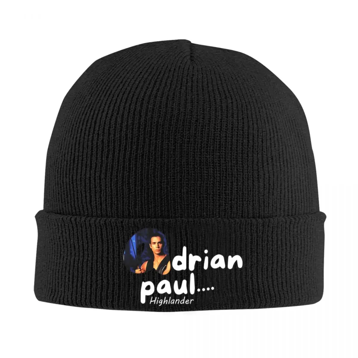 Retro Adrian Paul Knitted Hat Beanies Winter Hats Warm Casual Caps Men Women