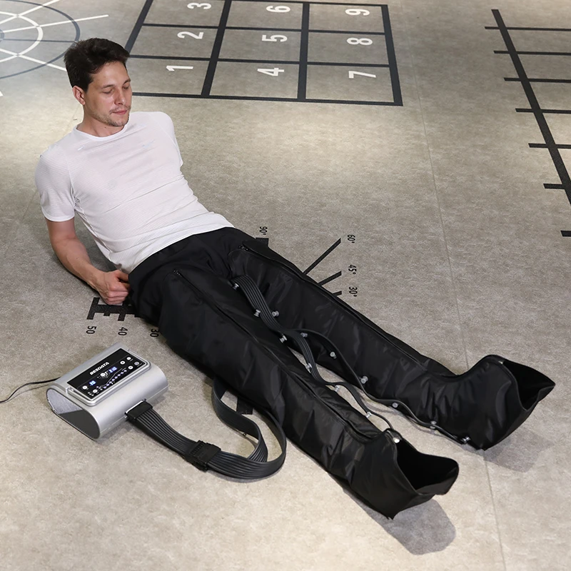 Electric air Compression Pressure Therapy System Machine 8 Chambers Leg Massager