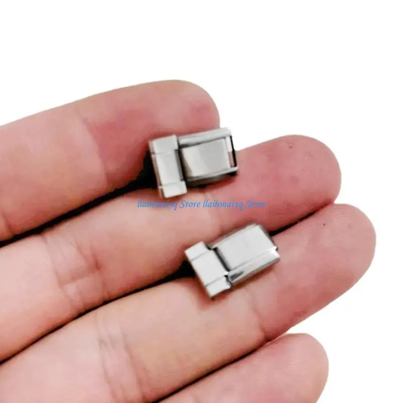 

573B Italian Modular Watch Band Link Connector Stainless Steel Texture Jewelry Accessories Suitable for Watch Enthusiasts