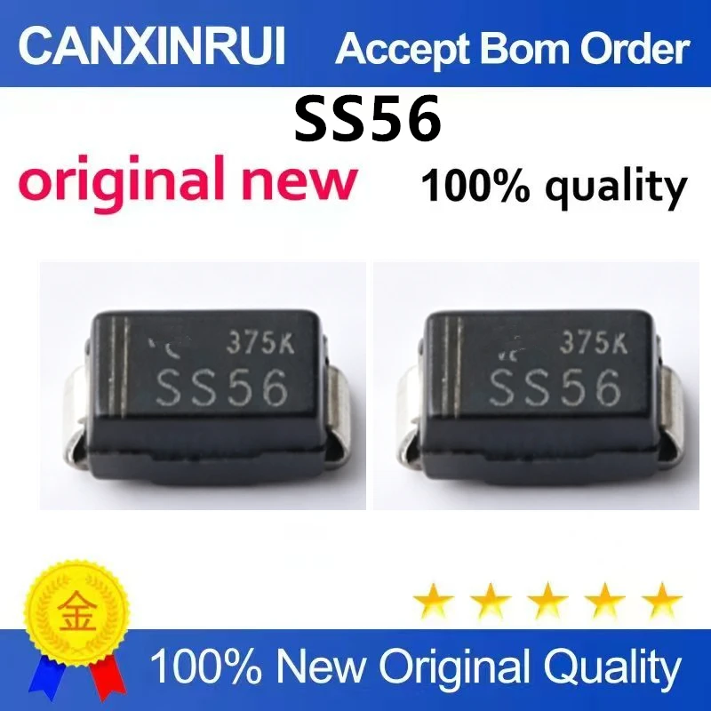 （5pcs-10pcs）Original genuine SS56 SMA (DO-214AC) 5A/60V surface mount Schottky diode