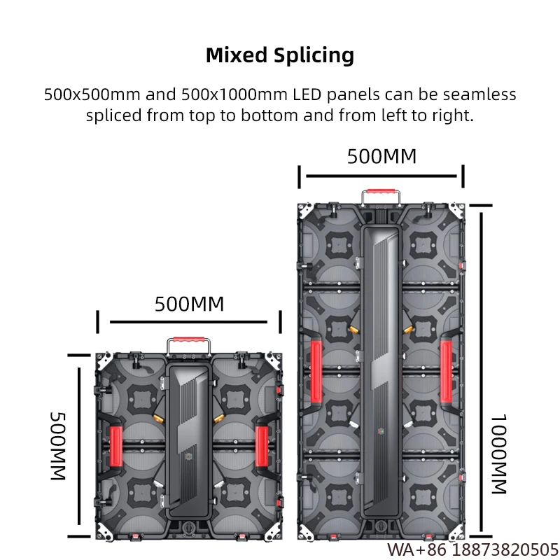 

LED Display Seamless Splicing Indoor Outdoor Rental Screen Stage Background Video Wall Indoor