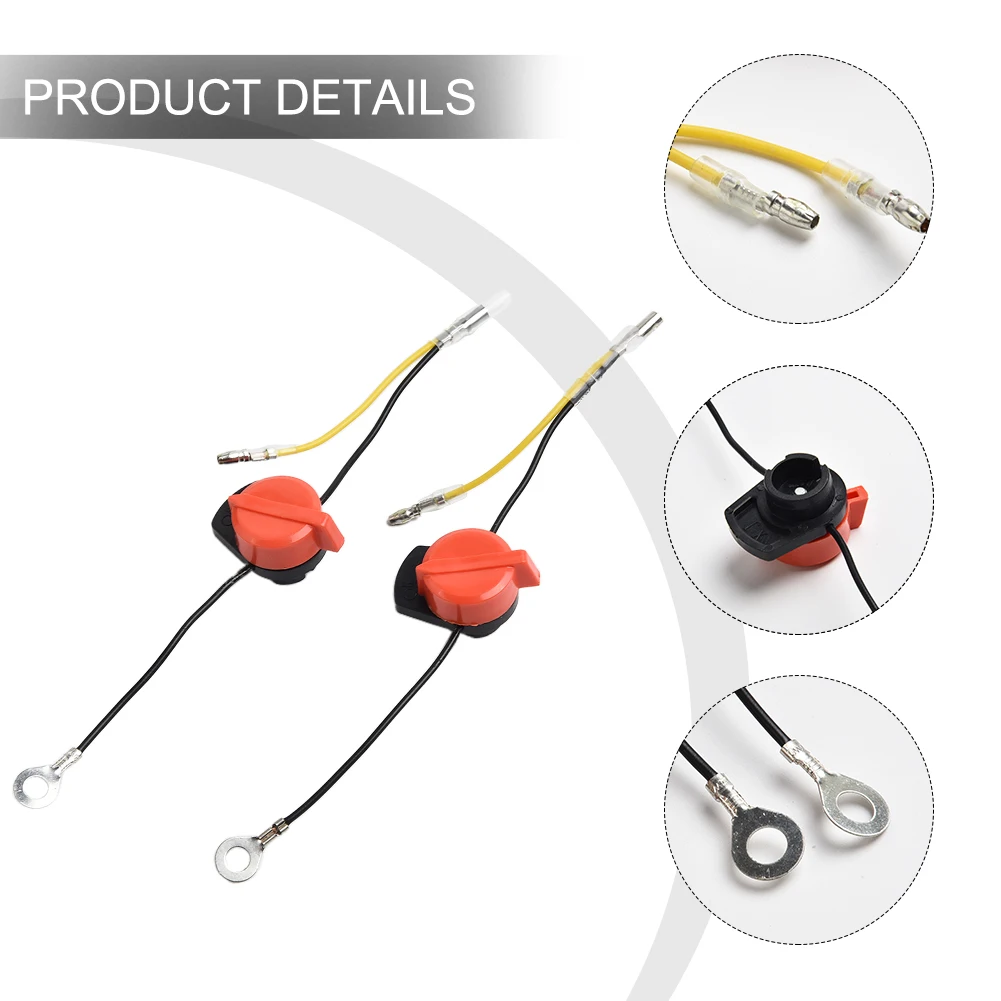 

2 Piece On Off Stop Switch Two Wire Fit for GX110 For GX120 GX140 For GX200 GX240 Generator Motor Applications