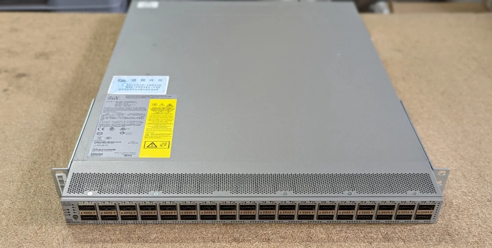 Cisco Nexus N9K-C9336C-FX2 100GbE Switch