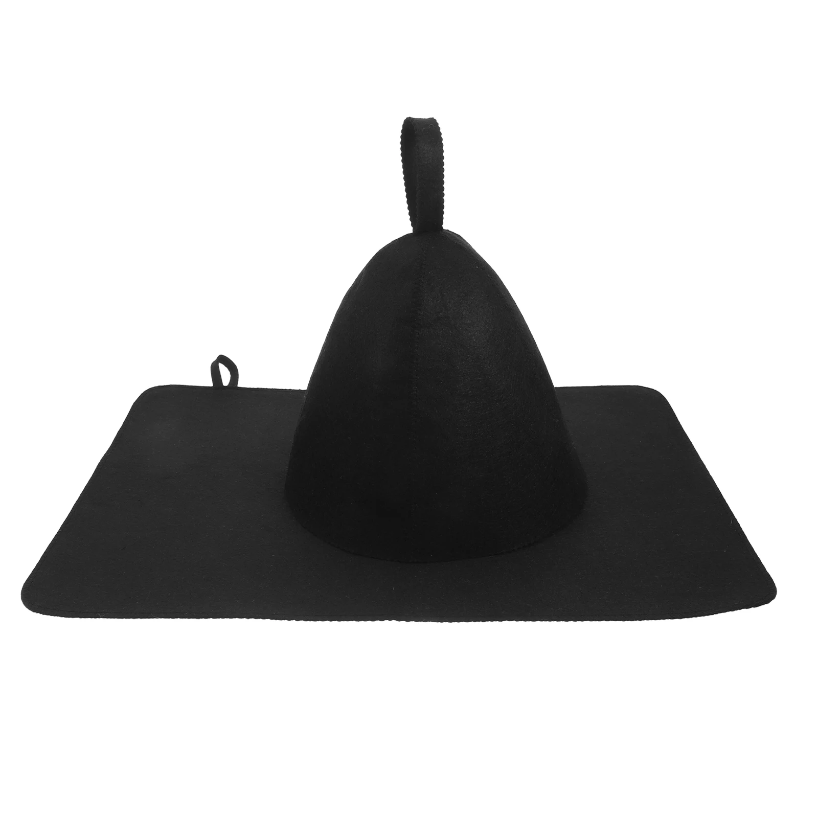 

Felt Sauna Hat Mat Shower Cap Chair Pads Cushions Banya Black Hats Women Men Spa Seat Long Use Easy Clean Comfortable Kayak