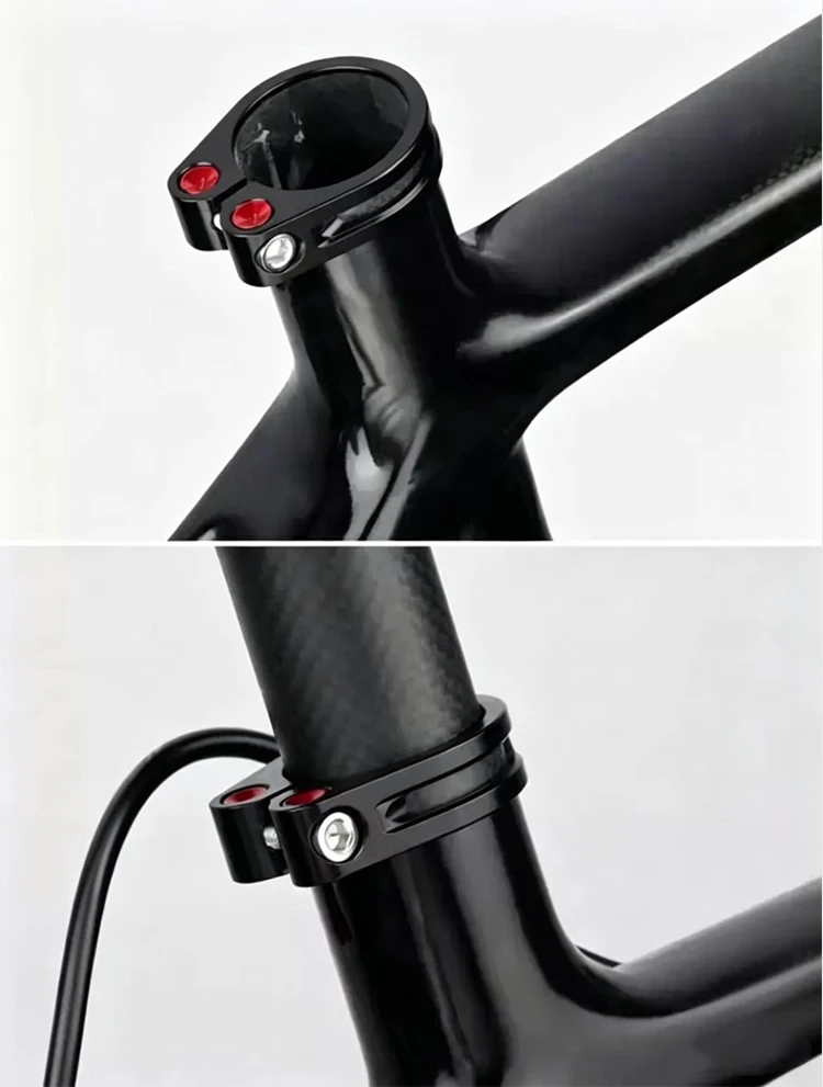 Aluminiumlegierung Fahrrad-Sattelstützenklemme Sattelrohrklemme MTB Fahrrad-Sattelrohrclip Fahrradteile Fahrradsattelklemme 31,8/34,9mm – Detail 8