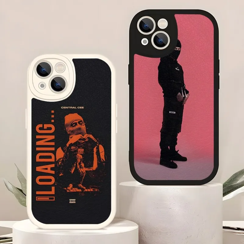 Central Cee Uk Rapper Phone Case For IPhone 14 11 12 13 Pro Max Mini X XR XS 7 8 Plus Lens Protection Painted Upholstered