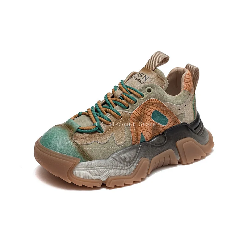 

Уличная походная обувь из воловьей кожи в стиле ретро, модная женская обувь для папы, легкая и повседневная женская походная обувь, дышащая