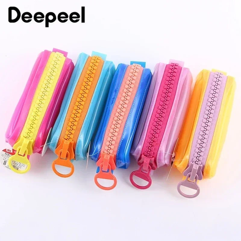 2/5/10Pcs 20# Extra Large Resin Zipper 25cm Colorful Pencil Box Decor Zip No Endless Lock Zips Repair Kit DIY Sewing Accessories