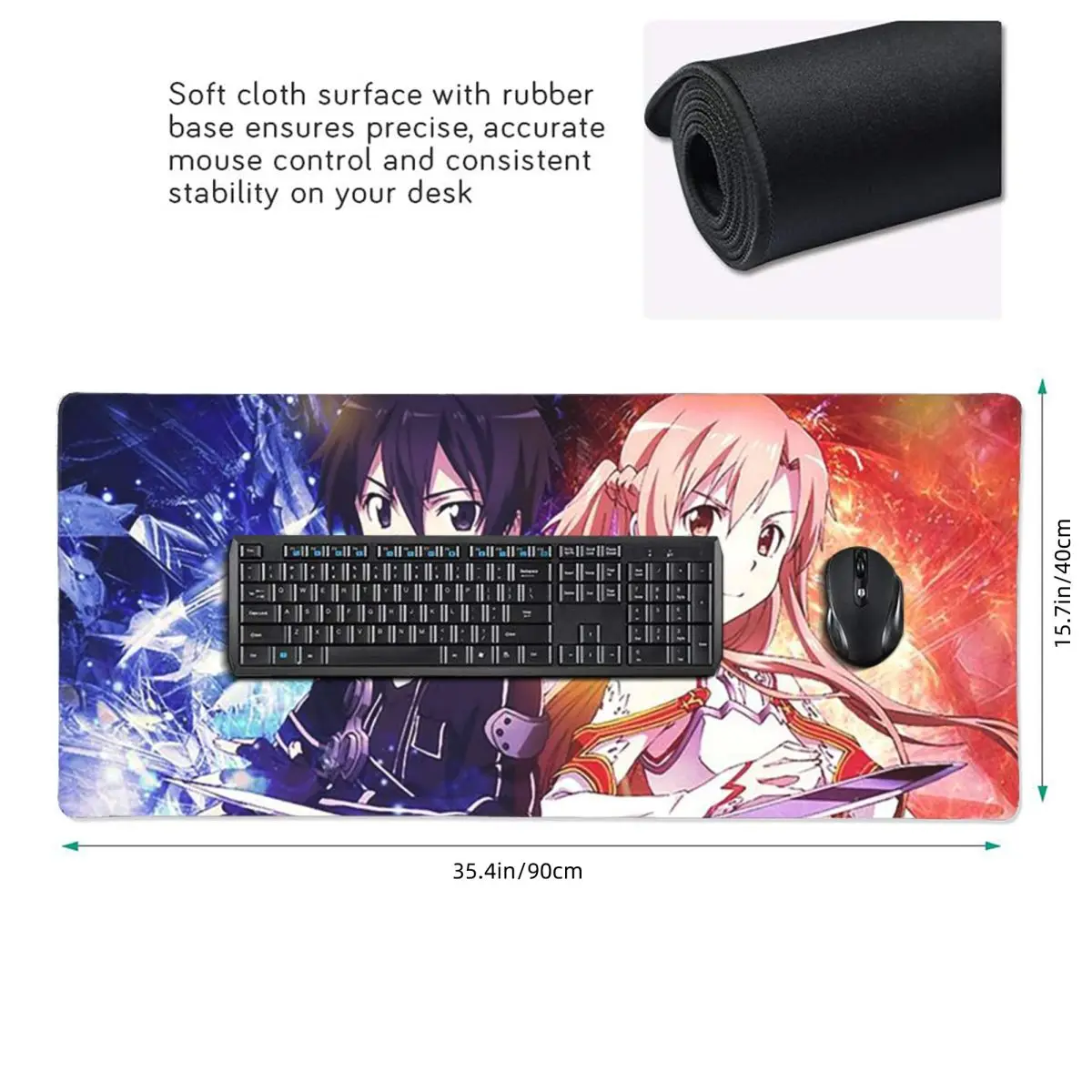 Large Mouse Pad Sword Art Onli - Pc Gaming Online บทวิจารณ์และราคา
