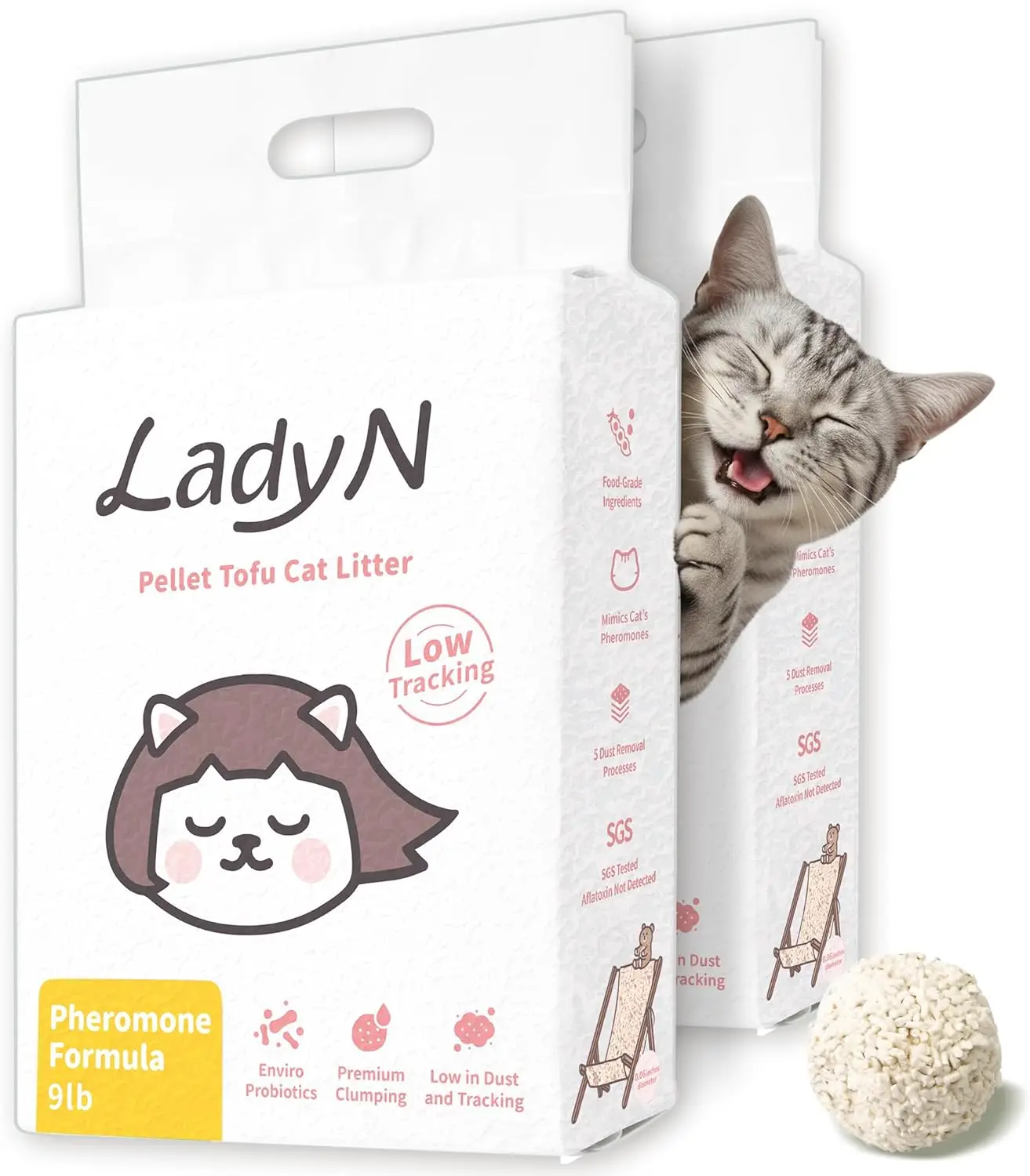 

Natural Cat Attract Litter - Training Aid with Calming Pheromones, Dust-Free Fast Clumping, 18lb Bag