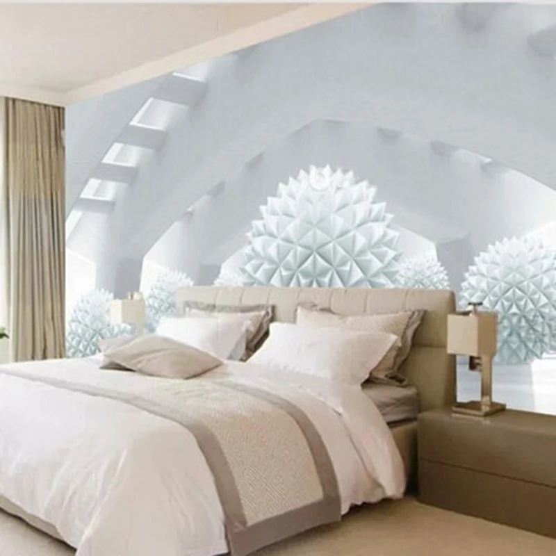 

Creative three-dimensional space spherical custom TV bedroom luxurious home decoration background wall