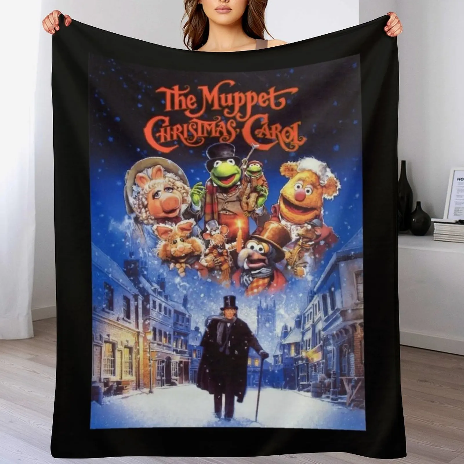 

The Muppet Christmas Vitnage Throw Blanket Soft Warm Blanket Gift for Men Women Adults
