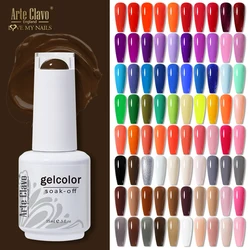 Arte Clavo-UV Gel Esmalte, Nail Art, Soak Off, Cor Chocolate, Top LED, Design de verniz, Manicure, Café Marrom, 15ml