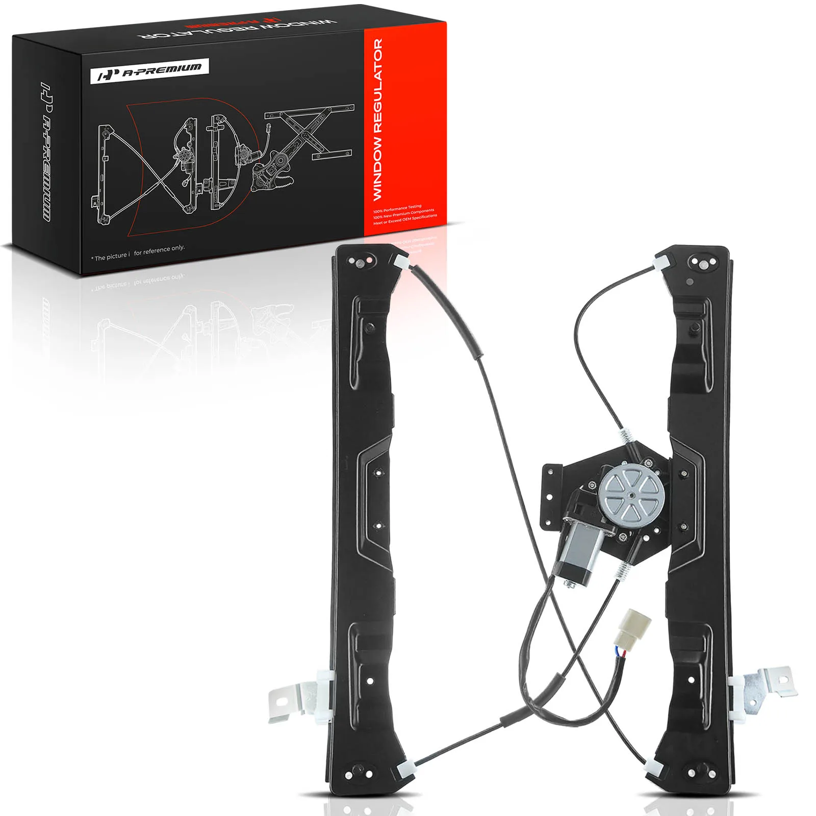 A-Premium Front Passenger Side Window regulator with Motor for Ford Explorer 2002-2008 Mercury Mountaineer 2002-2008
