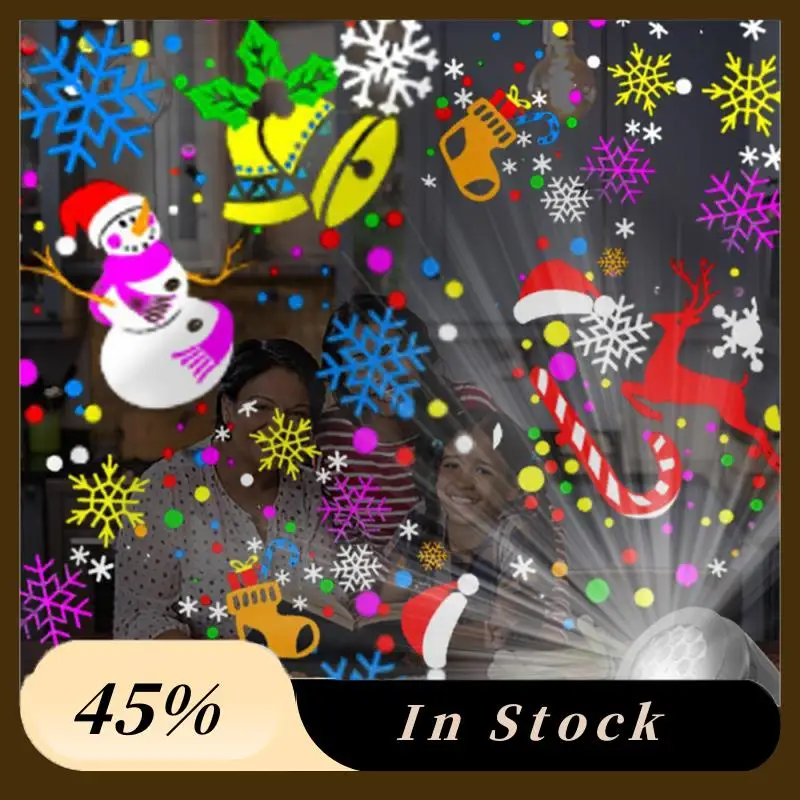 A60Z Top Proiettore natalizio Luci per interni 16 modelli Proiettore a LED per il giardino di carnevale delle vacanze di Natale