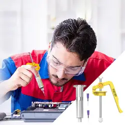 Solder Paste Extruder Precision Solder Flux Extruder Handheld Needle Solder Paste Dispenser Welding Oil Propulsion Tool Manual