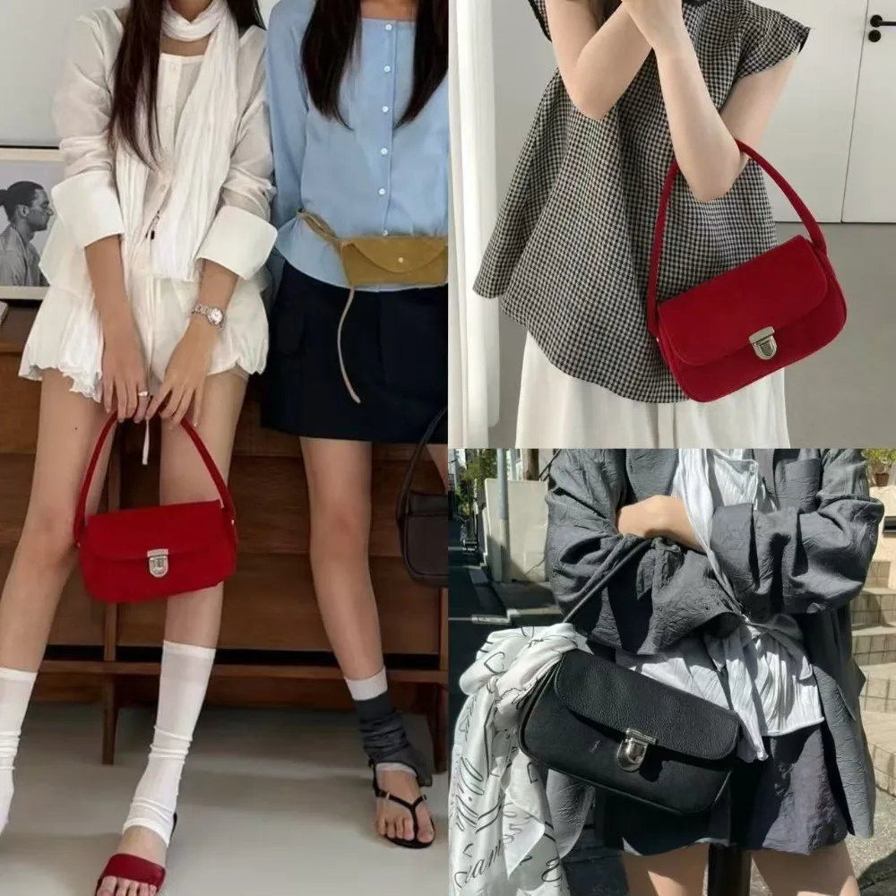 

Niche Ins Underarm Minimalist Underarm Bag Handbag Versatile Commuter Texture Unique Fashion Simple Casual Daily Female