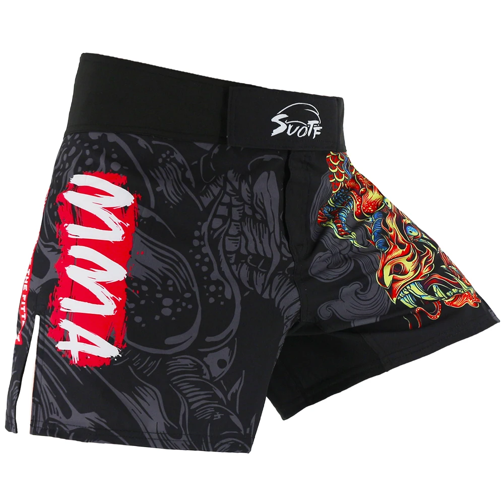 MMA Shorts Men Boxing Shorts Sublimated Kickboxing Fight Shorts Mixed Martial Arts MMA Clothing Gym BJJ Jiujitsu Grappling Pants image 2
