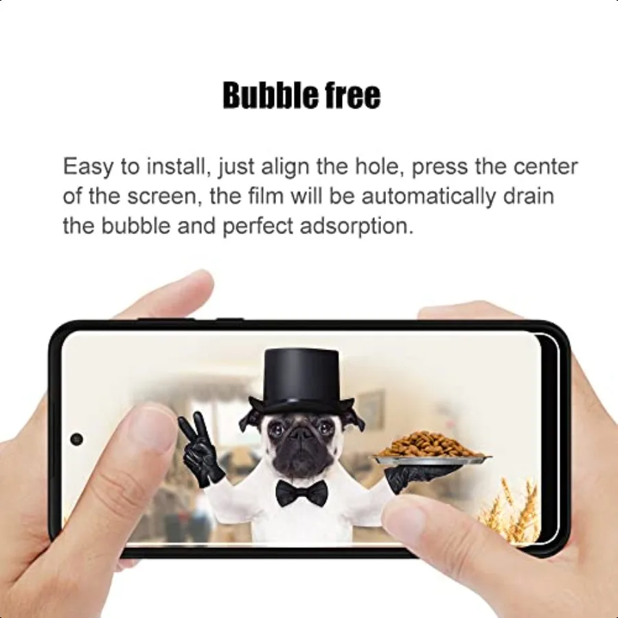 [Confezione da 3] Pellicola protettiva in vetro temperato compatibile con Motorola Moto G 5G 2025 con 9H antigraffio trasparente HD Clear Bubb