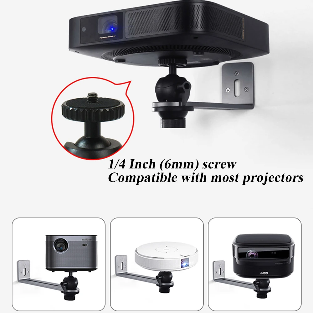 Wall Mounted Projector Bracket Aluminium Alloy Material Adjustable Joint Good Finish Stand Fast Shipping