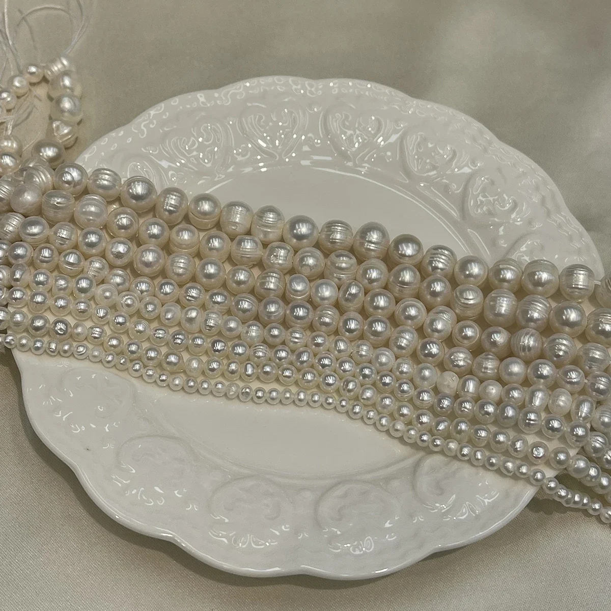 1A 3-11mm Natual Freshwater Pearl Beads Near Round Beaded for Jewelry Making DIY Necklace Bracelets Handmade Crafts Accessories