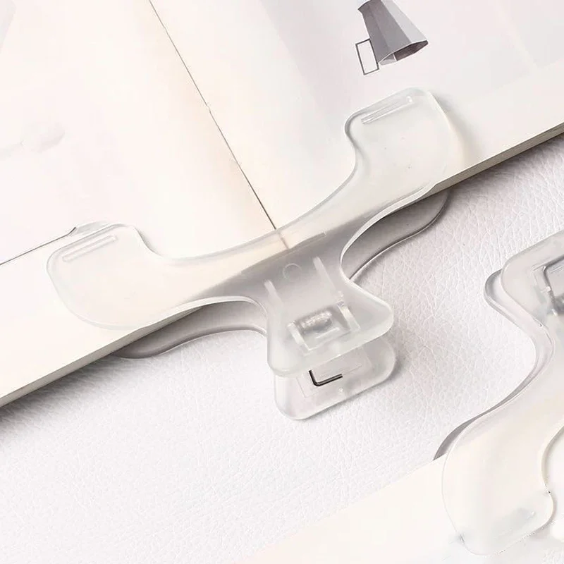 Book Clip Reading Clip Kawaii Desk Accessories Fixed To Prevent Page Turning Transparent Frosted Folder Clips