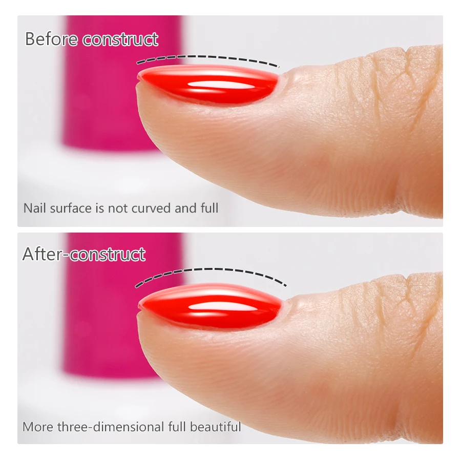 15ml 6 in 1 Function Gel Use As Base Top Coat Reinforce Construction Gel Stick Nail Tips Blooming Gel for Nails