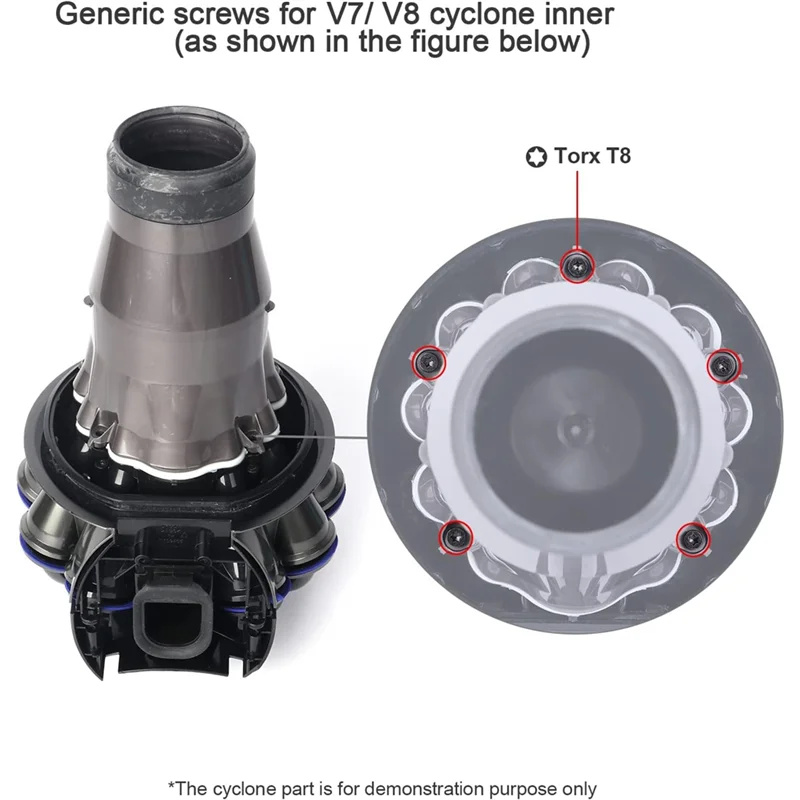 A98G-Für Dyson V7 V8 SV10 SV11 Ersatz Für Zyklon Schrauben & Innen Dichtung Teile Zubehör Für Staubsauger