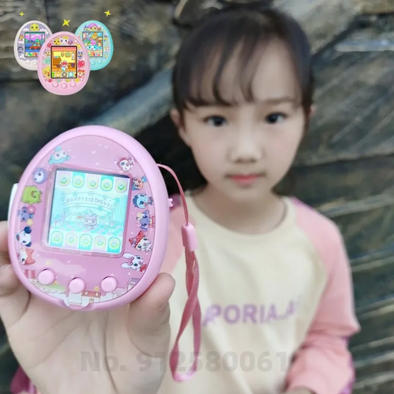 Tamagotchis Interact Toy Touma Electronic Pets Colorful Screen Abs Safe Material For Over 3years Old Digital Color Screen E-pet