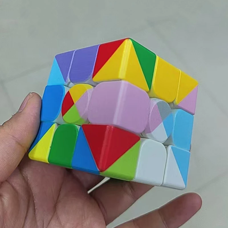 Speed Cube 3x3x3 rompecabezas educativos de arcoíris de doce colores para niños juegos de rompecabezas Cubo Mágico Zauberwürfel