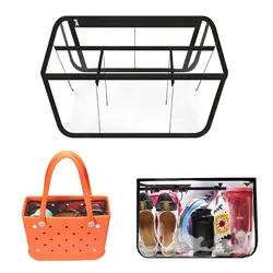 Large Beach Storage Bag Accessories Waterproof XL Clear Women Shopping Handbag Storage Basket Jelly Tote Sac Bag Organizer Gift