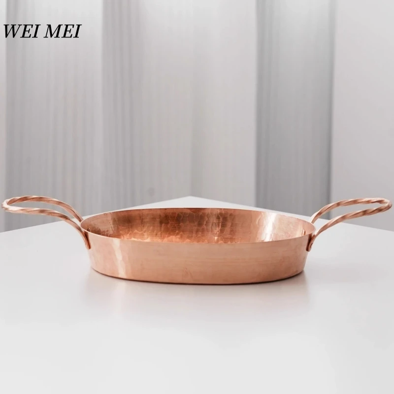 Copper Oval Roasting Pan 5