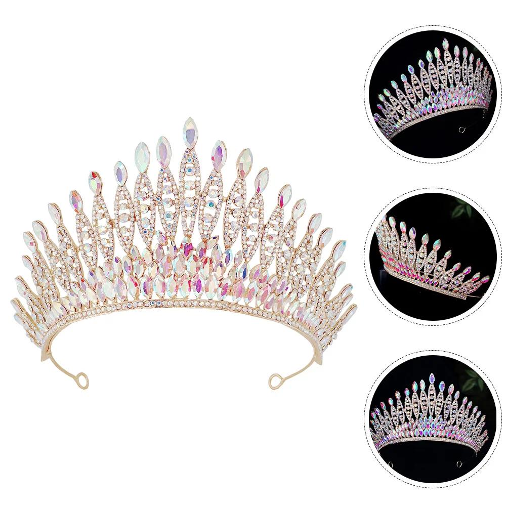 

Rhinestone Bridal Crown Wedding Tiara Headband for Bride Birthday Party Accessories Crown Headband Wedding Tiaras