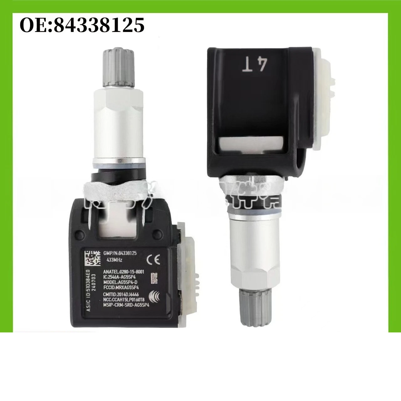 

84338125 1/4pcs TPMS Tire Pressure Monitor Sensor for Cadillac for Chevrolet for GMC