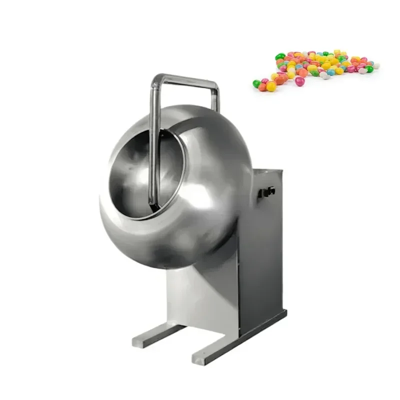 

Small Peanut Sugar Chocolate Candy Coating Machine In Home Business Use Mini Snack Coater