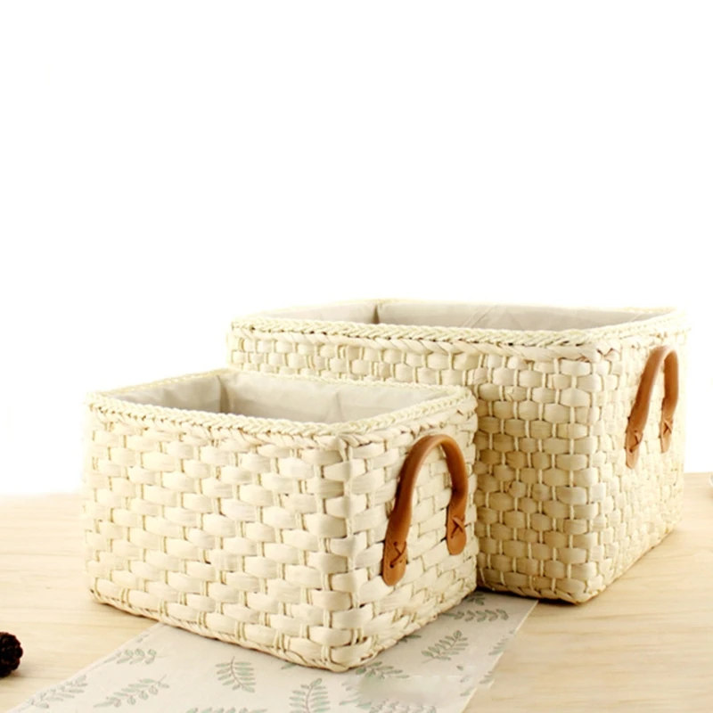 Outdoor Basket Country Hand Woven Hamper with Handle