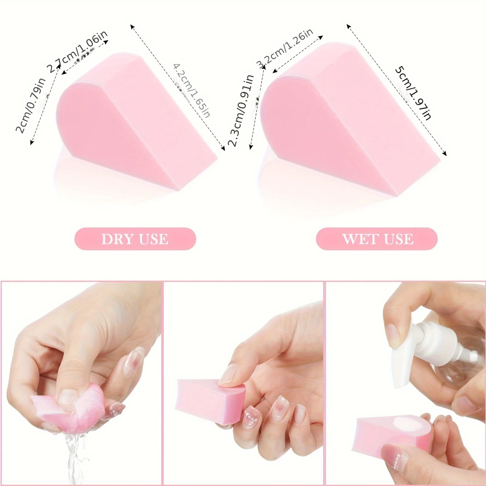 8 szt. Gąbeczek do makijażu w kształcie płatków - losowy kolor do podkładu/korektora |   Miękkie, wielokrotnego użytku, hipoalergiczne narzędzia kosmetyczne