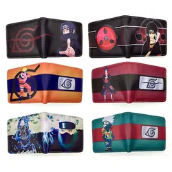 Naruto Anime Foldable Coin Purse Men Children Bank ID Card Holder Card Clip Bag Cartoons Cosplay Clutch Wallets Birthday Gifts