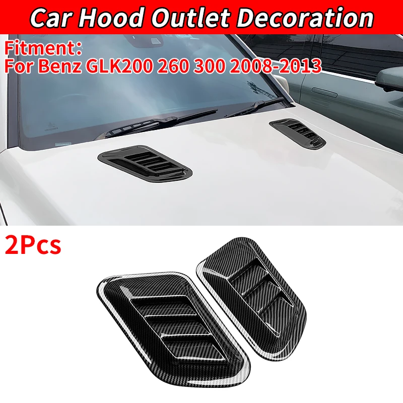 For Benz GLK200 260 300 2008-2013 Car Vent Decorative Air Flow Intake Bonnet Hood Scoop Cover Durable And Practical Accessories