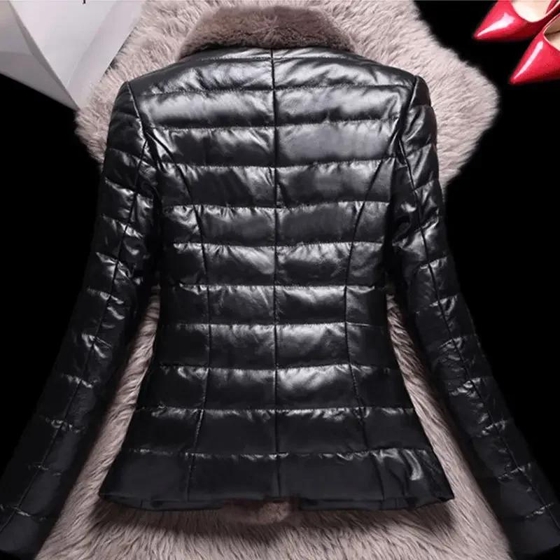 Luxury Vintage Winter Fur Coat for Women 2024 Clothing Autumn Cold Leather Biker Jacket Woman Very Warm Heavy Fleece Clothes Hot